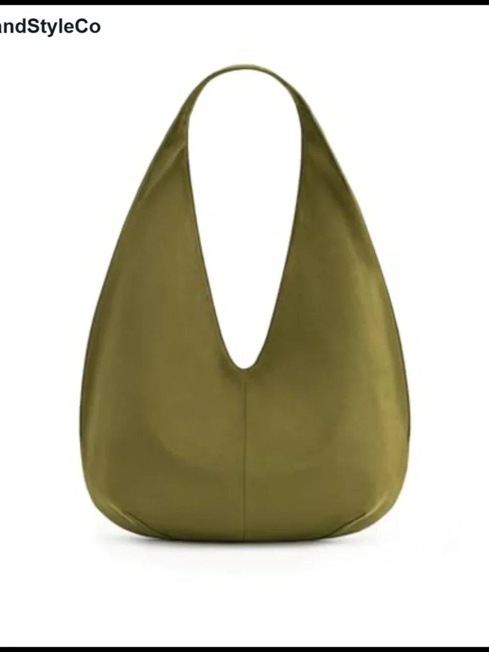 Faux Suede Hobo Shoulder Bag with Magnetic Closure Fits iPad
